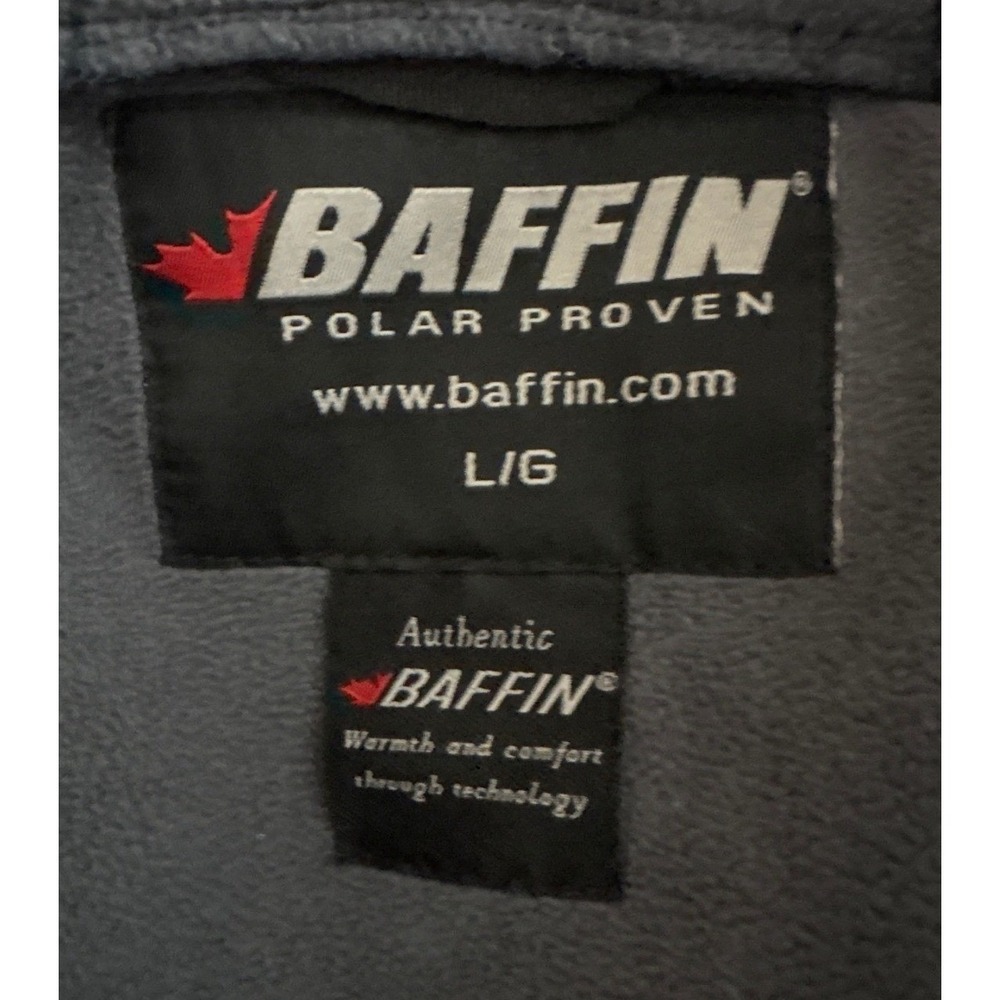 Baffin Polar Proven Mens Black Softshell Fleece Lined Hooded Jacket Large L/G - Picture 3 of 7